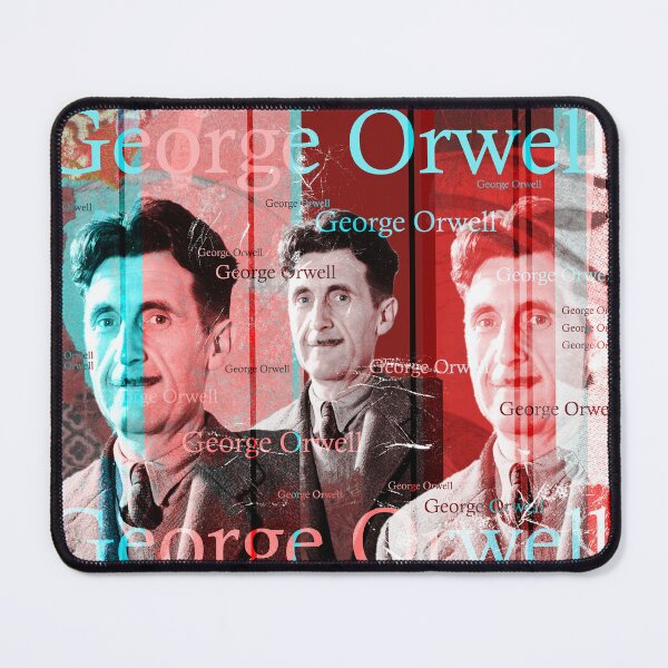 Item preview,  Essayist and journalist George Orwell is world famous and is considered one of the most important writers of English literature.
The design by Mallybeau Mauswohn shows an aesthetic collage
with a portrait of the writer George Orwell. A wonderful work o designed and sold by Mauswohn.