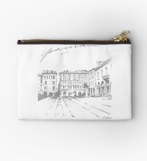 Pavia Italy Sketch in Black Ink Studio Pouch