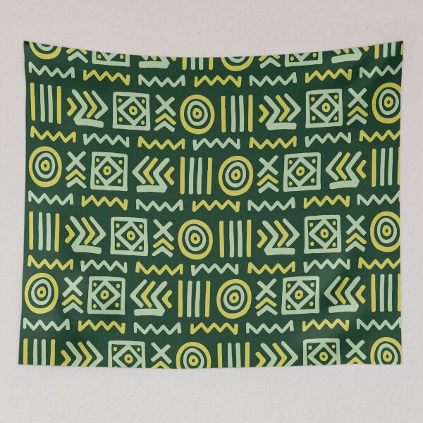 Item preview, Authentic Bogolan Pattern - Tribal Art of Mali designed and sold by Wolagno.