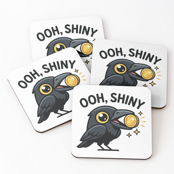Item preview, Ooh Shiny - Crow Holding Gold Coin designed and sold by Petzzz.