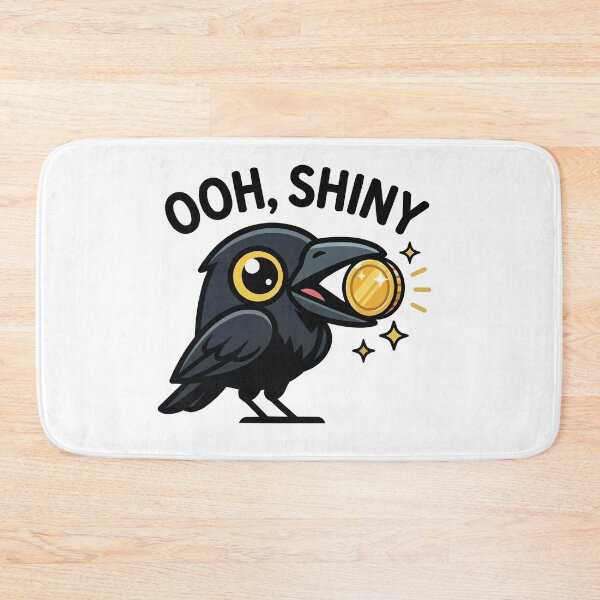 Item preview, Ooh Shiny - Crow Holding Gold Coin designed and sold by Petzzz.
