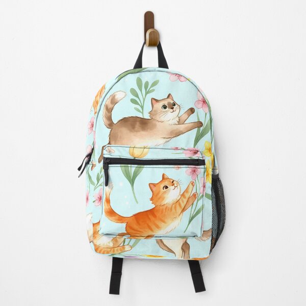 Item preview, Spring Garden Romp – Playful Cats & Blossoms designed and sold by meesub.