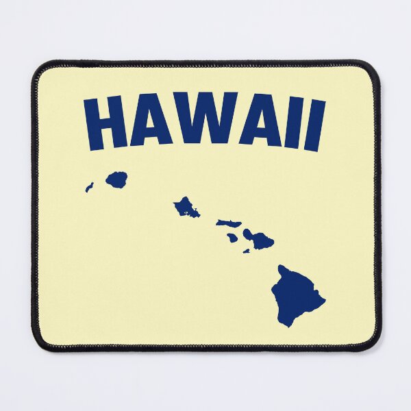 Item preview, Classic Hawaii Island Map Silhouette Blue designed and sold by mashmosh.