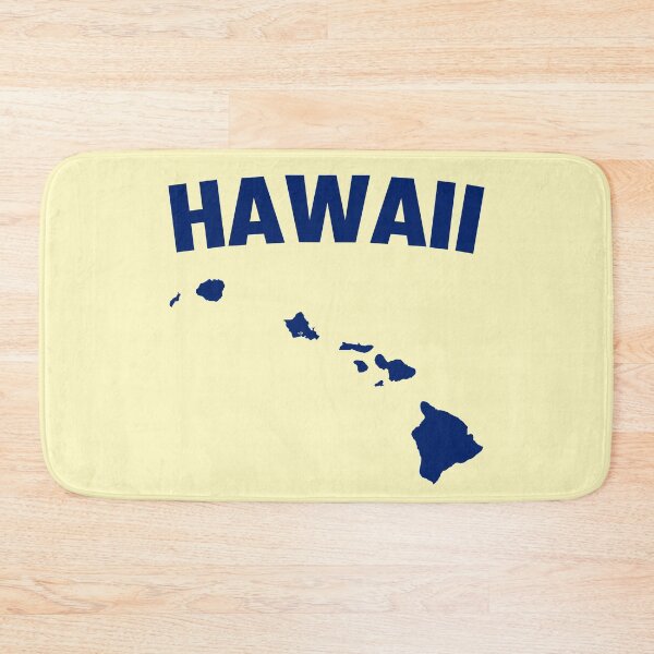 Item preview, Classic Hawaii Island Map Silhouette Blue designed and sold by mashmosh.