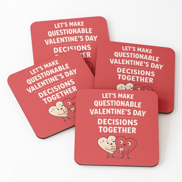Item preview, Funny Valentine’s Day Design – Questionable Decisions Together designed and sold by TTStudio.