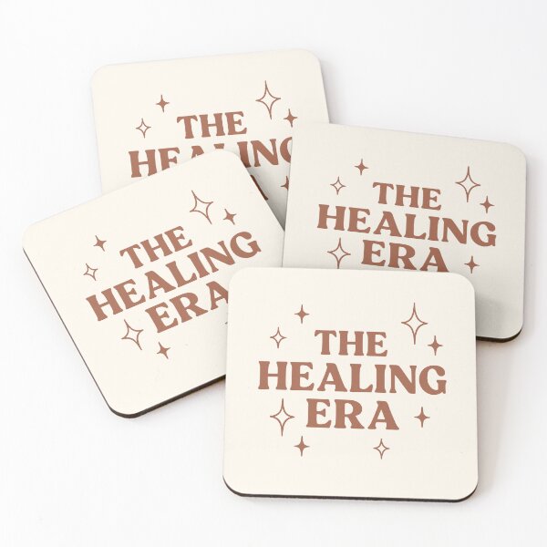 Item preview, The Healing Era – Self Care Affirmation Typography Design designed and sold by astersgraphics.