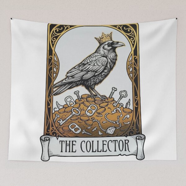 Item preview, The Collector - Funny Crow Tarot Card designed and sold by Petzzz.