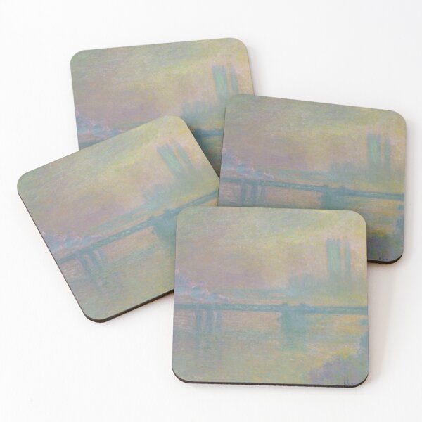 Item preview, Charing Cross Bridge London by Claude Monet: Dreamlike Impressionist River Scene designed and sold by artofuniverse.