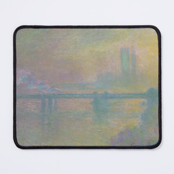 Item preview, Charing Cross Bridge London by Claude Monet: Dreamlike Impressionist River Scene designed and sold by artofuniverse.