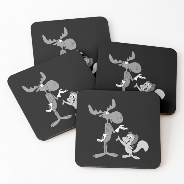 Item preview, Rocky And Bullwinkle In Black And White  designed and sold by MarkJohnsonms.