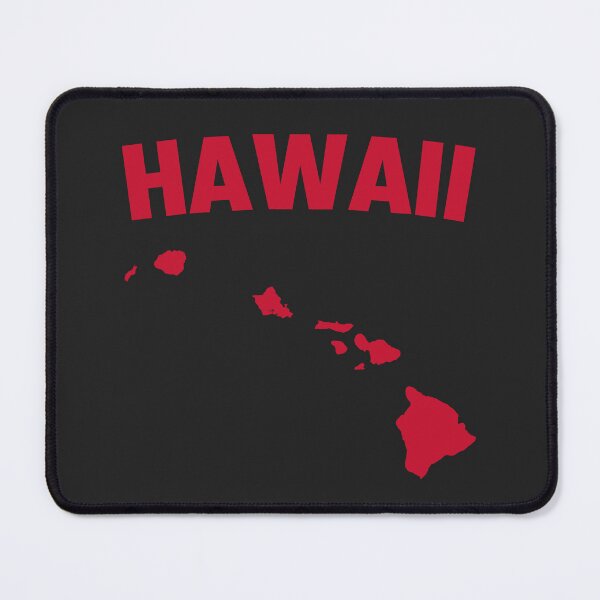 Item preview, Hawaii Islands Silhouette - Minimalist Crimson Red Map Art designed and sold by mashmosh.