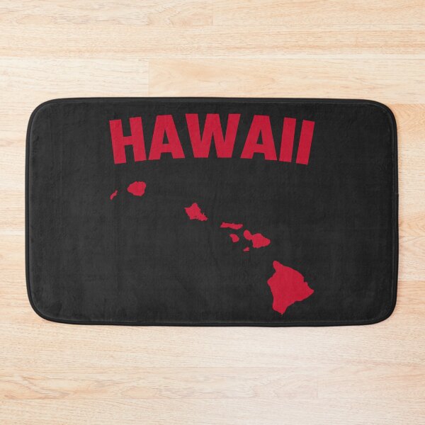 Item preview, Hawaii Islands Silhouette - Minimalist Crimson Red Map Art designed and sold by mashmosh.