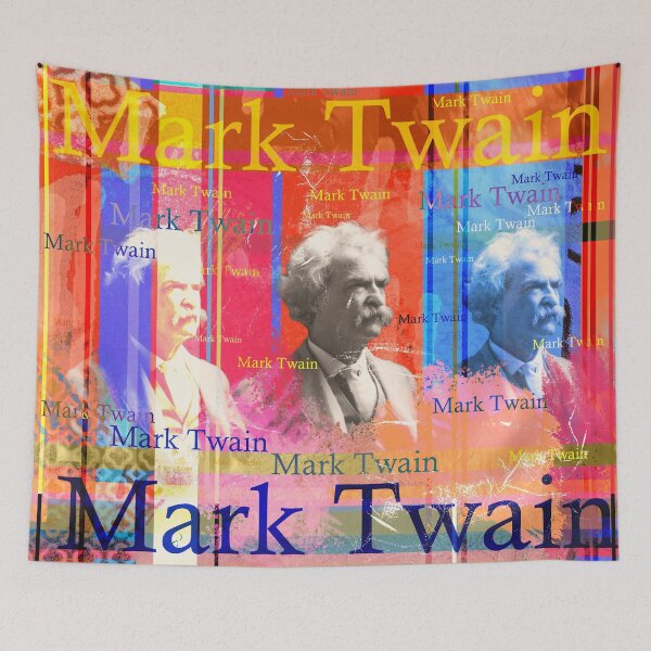 Item preview, Mark Twain Portrait – Humor & World Literature in Pop Art Design designed and sold by Mauswohn.