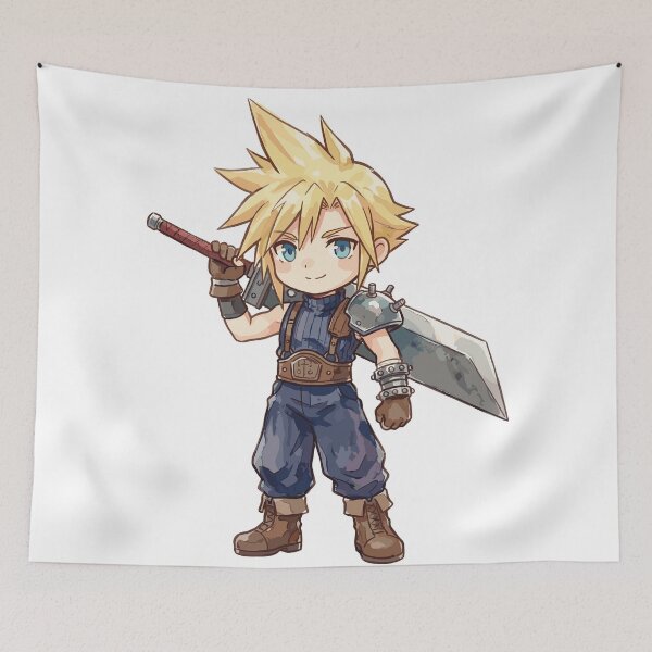 Item preview, Cloud Strife Final Fantasy VII FF7 FFVII designed and sold by bapupa.