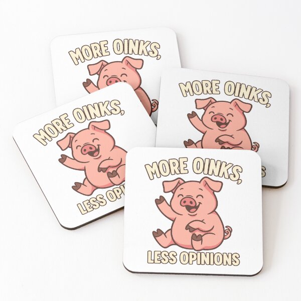 Item preview, More Oinks, Less Opinions – Cute Funny Pig Design designed and sold by storelibertys.