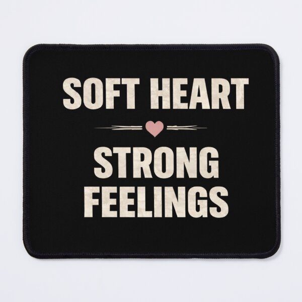 Item preview, Soft Heart Strong Feelings – Minimal Valentine Love Quote Typography Design designed and sold by TTStudio.