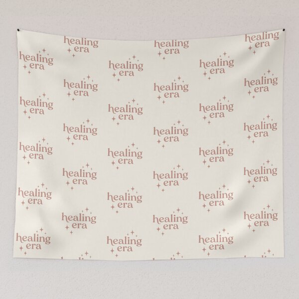 Item preview, The Healing Era – Self Care Affirmation Typography Design designed and sold by astersgraphics.