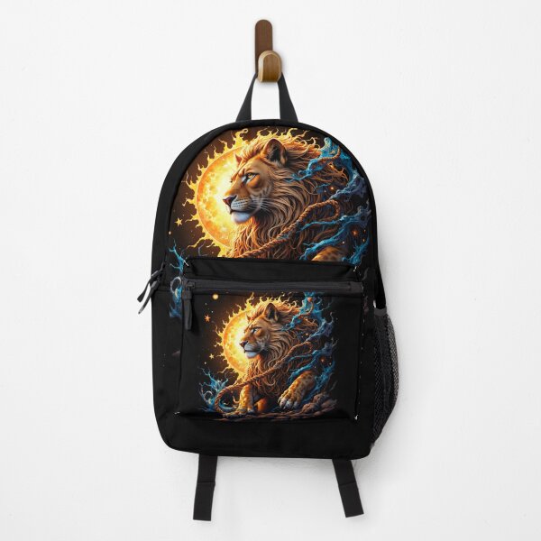 Item preview, Guardian of the Solar Threshold – Lion of Balance & Inner Strength. designed and sold by nicky2342.
