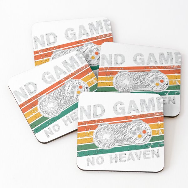 Item preview, END GAME – No Heaven ? Retro gaming vibes for true gamers. Perfect for t-shirts, stickers, hoodies & gifts. Minimal • Vintage • Gamer style  designed and sold by No Heaven.