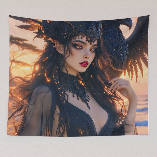Item preview, Shadow Phoenix Queen – Elemental Queens of 2026” designed and sold by SunsetAngelsAI.