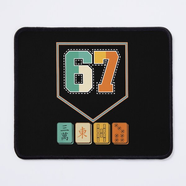 Item preview, Mahjong Varsity 67 Six Seven Retro T-Shirt designed and sold by LashondaGreen89.
