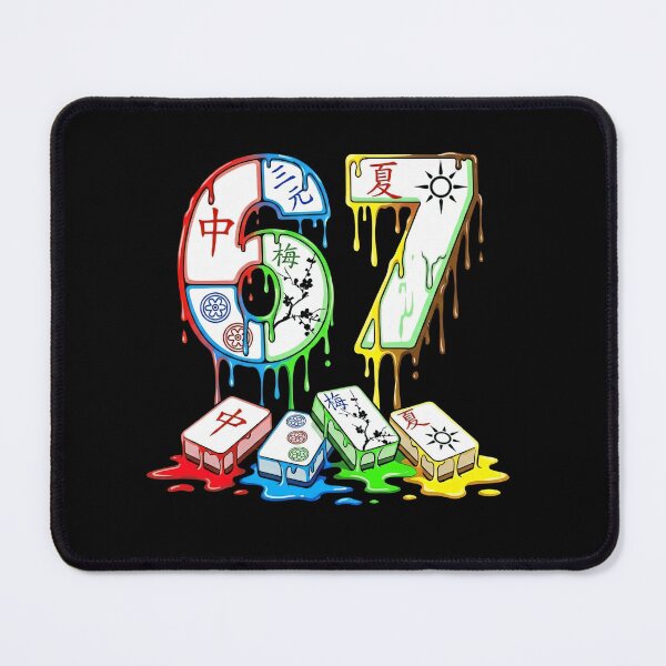 Item preview, Melting Mahjong 67 Six Seven Drip Art T-Shirt designed and sold by LashondaGreen89.