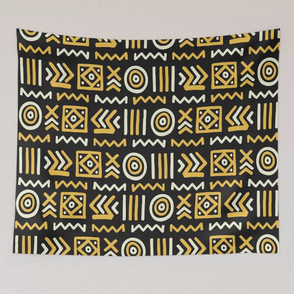 Item preview, Authentic Bogolan Pattern - Tribal Art of Mali designed and sold by Wolagno.