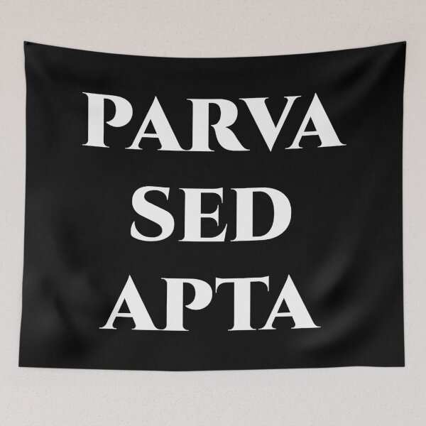 Item preview, Parva Sed Apta – Minimal Latin Phrase of Precision designed and sold by BrushRushX.