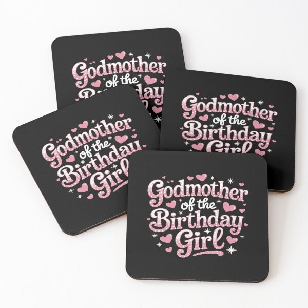 Item preview, Godmother Of The Birthday Pink Girl Matching Family  designed and sold by VerseFarm.