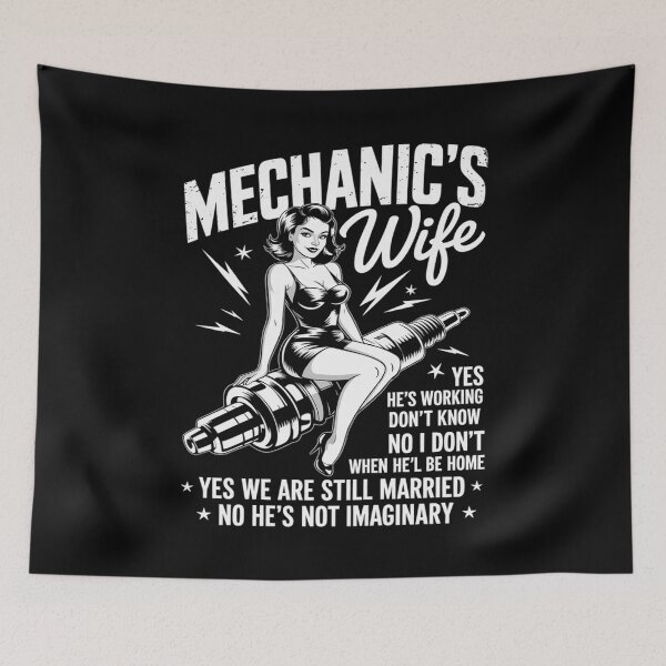 Item preview, I'm A Mechanic's Wife , Mechanic Husband  designed and sold by KotexTemu.