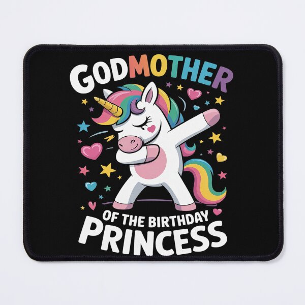 Item preview, Godmother of the Birthday Princess Dabbing Unicorn Party designed and sold by VerseFarm.
