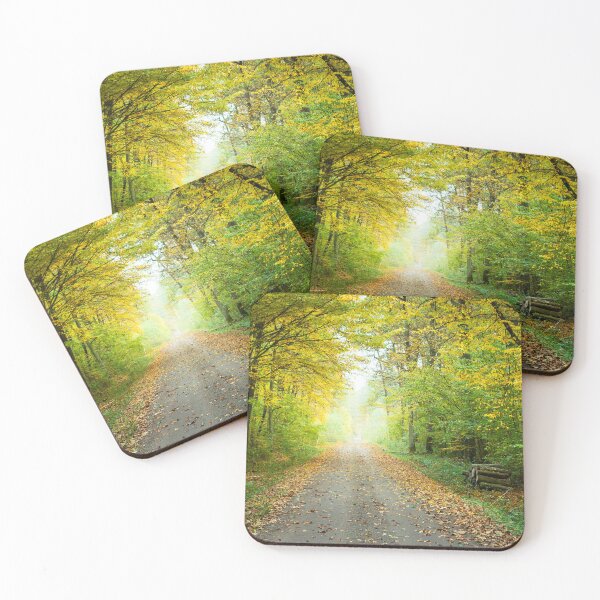 Item preview, Road in autumn forest poland designed and sold by Darekb22.