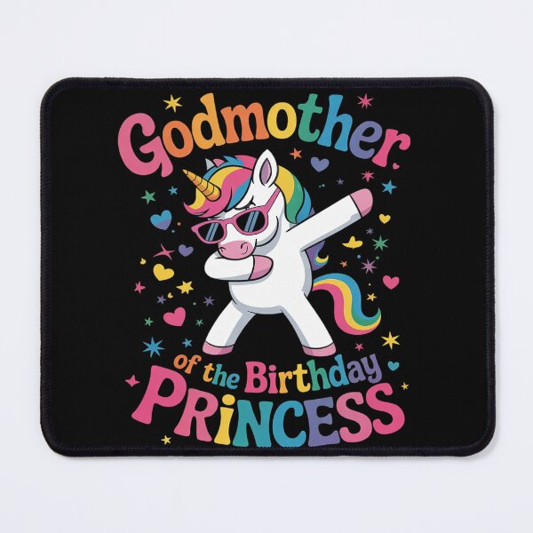 Item preview, Godmother of the Birthday Princess Girl Dabbing Unicorn designed and sold by VerseFarm.