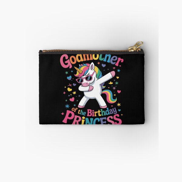 Item preview, Godmother of the Birthday Princess Girl Dabbing Unicorn  designed and sold by VerseFarm.