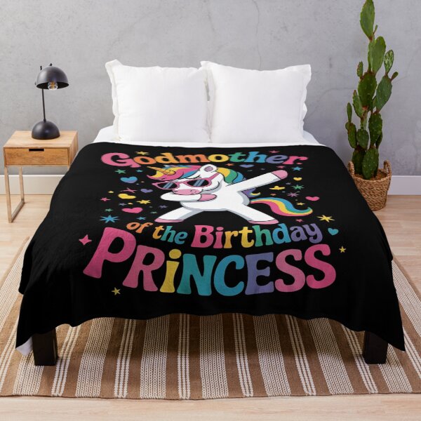 Item preview, Godmother of the Birthday Princess Girl Dabbing Unicorn  designed and sold by VerseFarm.