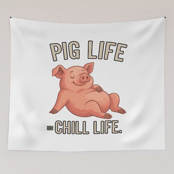 Item preview, Pig Life = Chill Life – Relaxed Pig Chill Vibes Design designed and sold by storelibertys.