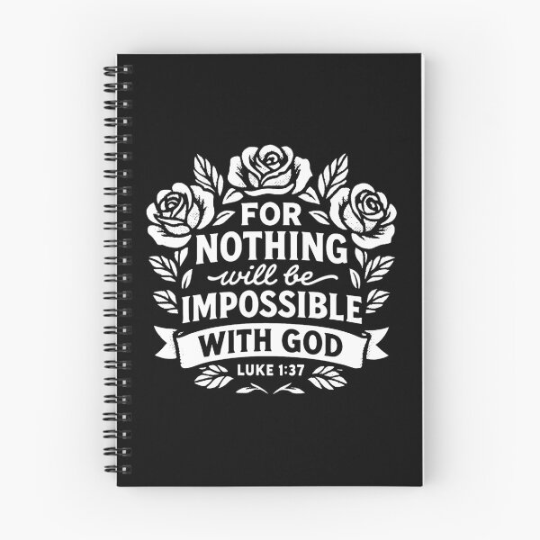 Item preview, Luke 1:37 For Nothing Will Be Impossible With God designed and sold by plushism.