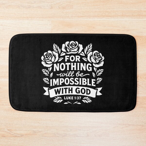 Item preview, Luke 1:37 For Nothing Will Be Impossible With God designed and sold by plushism.