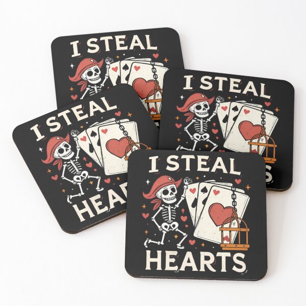 Item preview, I Steal Hearts Skeleton Valentine Typography designed and sold by zggihsxqj4.