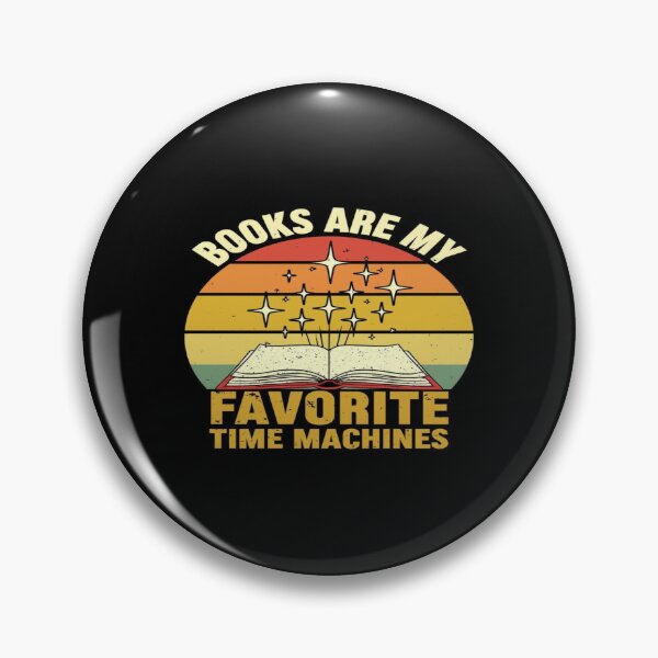 Item preview, Books Are My Favorite Time Machines – Retro Sunset Book Lover Gift for Readers, Writers & Dreamers designed and sold by Bright Nest Studio.