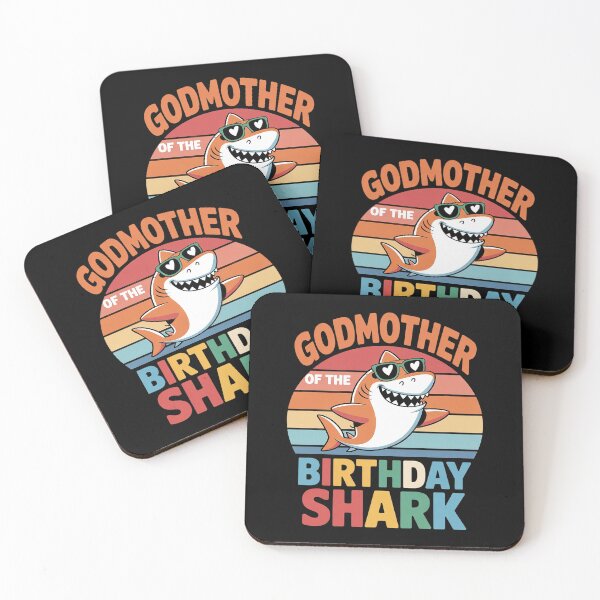 Item preview, Godmother of the Shark Birthday God Mom Matching Family  designed and sold by VerseFarm.