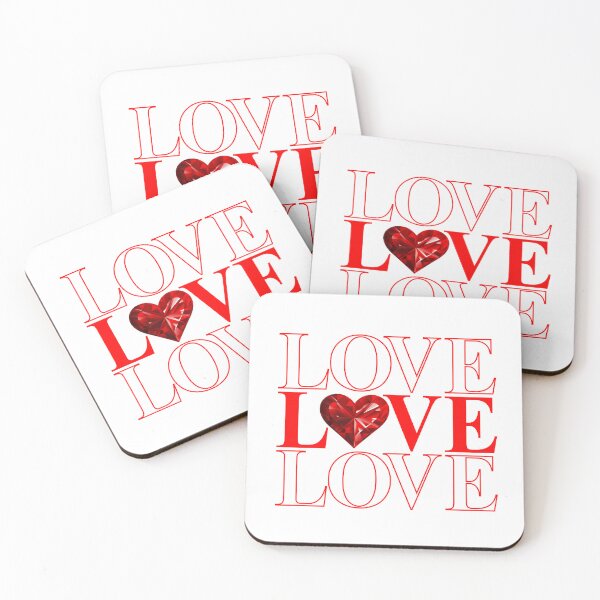 Item preview, LOVE with Red Diamond Heart 3 - Valentine’s Gift for Lovers designed and sold by HGstudioDesign.