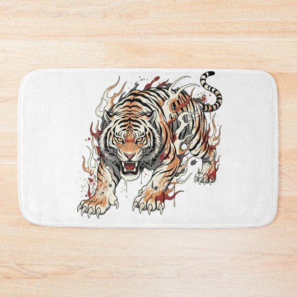 Item preview, Flaming Tiger Street Art designed and sold by SketchNStyle.