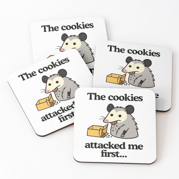 Item preview, Funny Opossum The Cookies Attacked Me First Cute Animal Art designed and sold by JossDesign15.