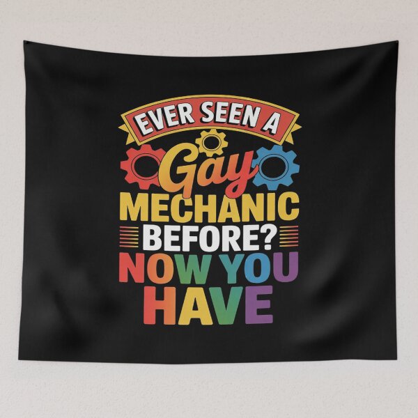 Item preview, LGBTQ Gay Pride Ever Seen A Gay Mechanic Before  designed and sold by KotexTemu.