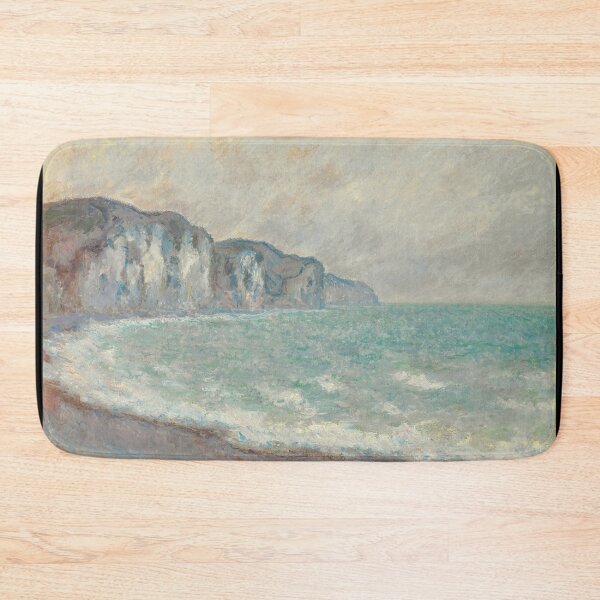 Item preview, Falaise De Pourville by Claude Monet: Coastal Cliff Impressionist Art Print designed and sold by artofuniverse.