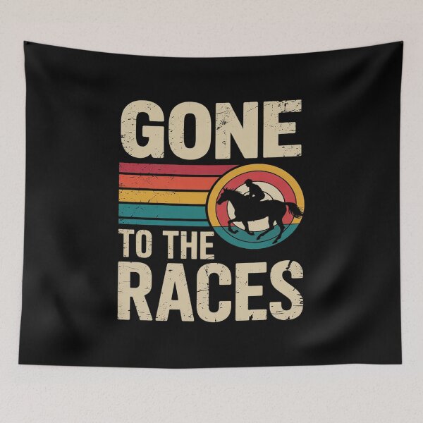 Item preview, Gone To The Races Retro Loves American Quarter Horse Racing  designed and sold by VerseFarm.