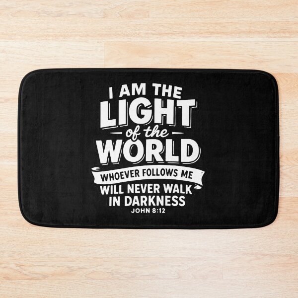Item preview, John 8:12 I Am The Light Of The World  designed and sold by plushism.