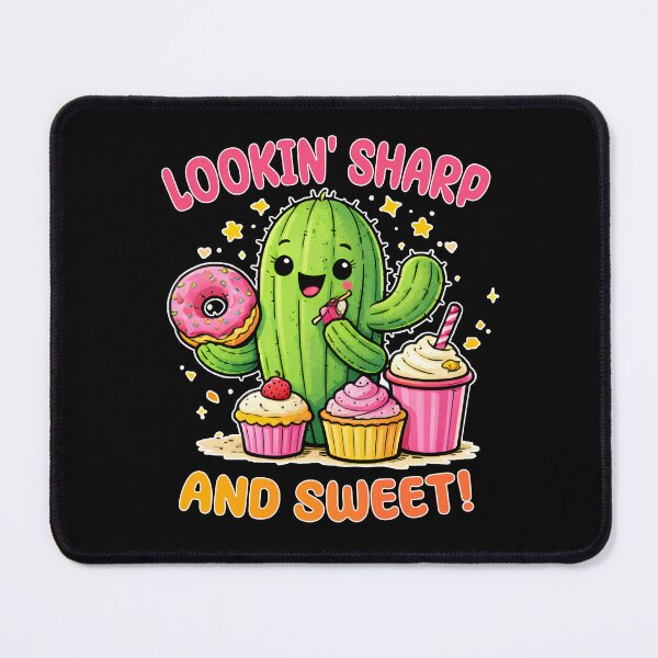 Item preview, Lookin Sharp and Sweet Funny Cactus Food Pun designed and sold by Mr Lee.