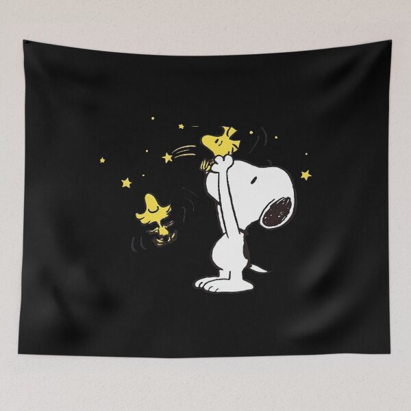 Item preview, Snoopy Woodstock Starry Night Funny Cute designed and sold by AngieHouckOne.